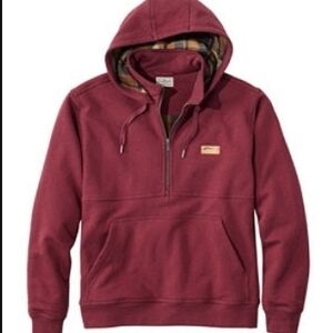 Katahdin Iron Works Zip Sweatshirt Flannel Lined Hooded Men's